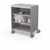 Mooreco Compass Cabinet Midi H2 With Shelves Cool Grey 36.1in H x 28.4in W x 19.2in D B2A1B1D1X0